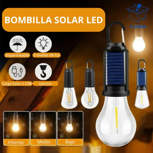 Ampolleta Solar – Iluminación de Emergencia – APROVECHA 2X1