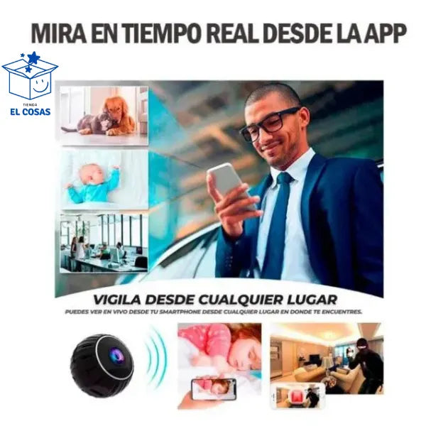 Mini Cámara Inteligente – Graba Discretamente – Cuida tu Hogar