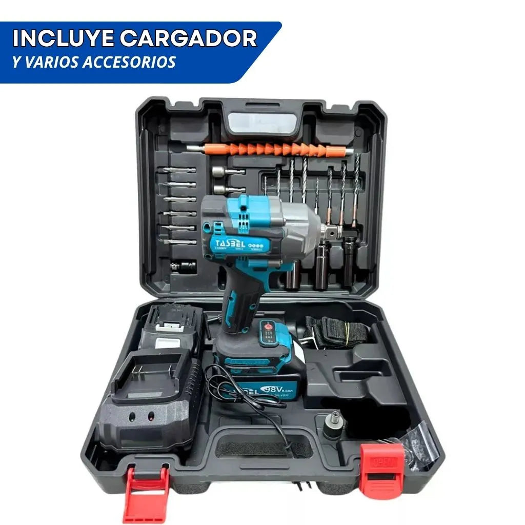 LLAVE DE IMPACTO TASBEL™ 98V | 2 BATERÍAS DE REGALO 🎁