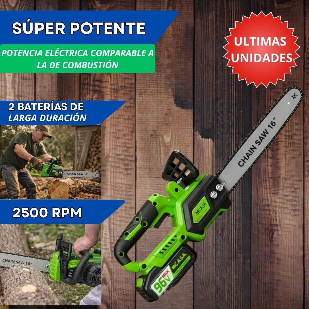 MCASA™ PowerCut 16- Corta leña fácil y sin bencina