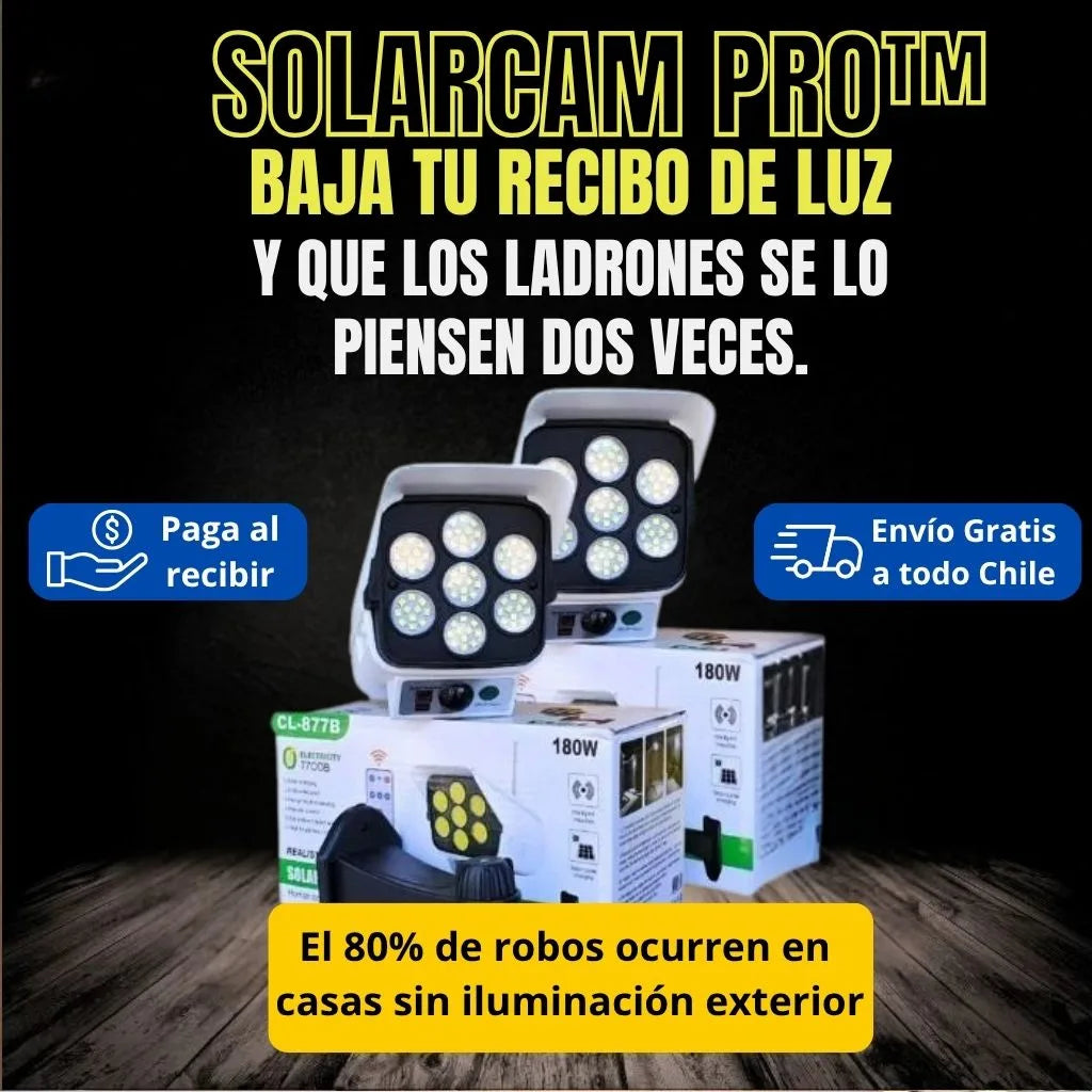 SolarCam Pro™  - Ilumina y detecta movimiento