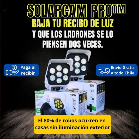 SolarCam Pro™  - Ilumina y detecta movimiento