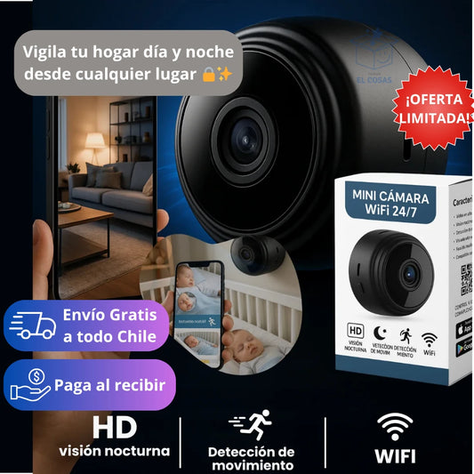 Mini Cámara Inteligente – Graba Discretamente – Cuida tu Hogar