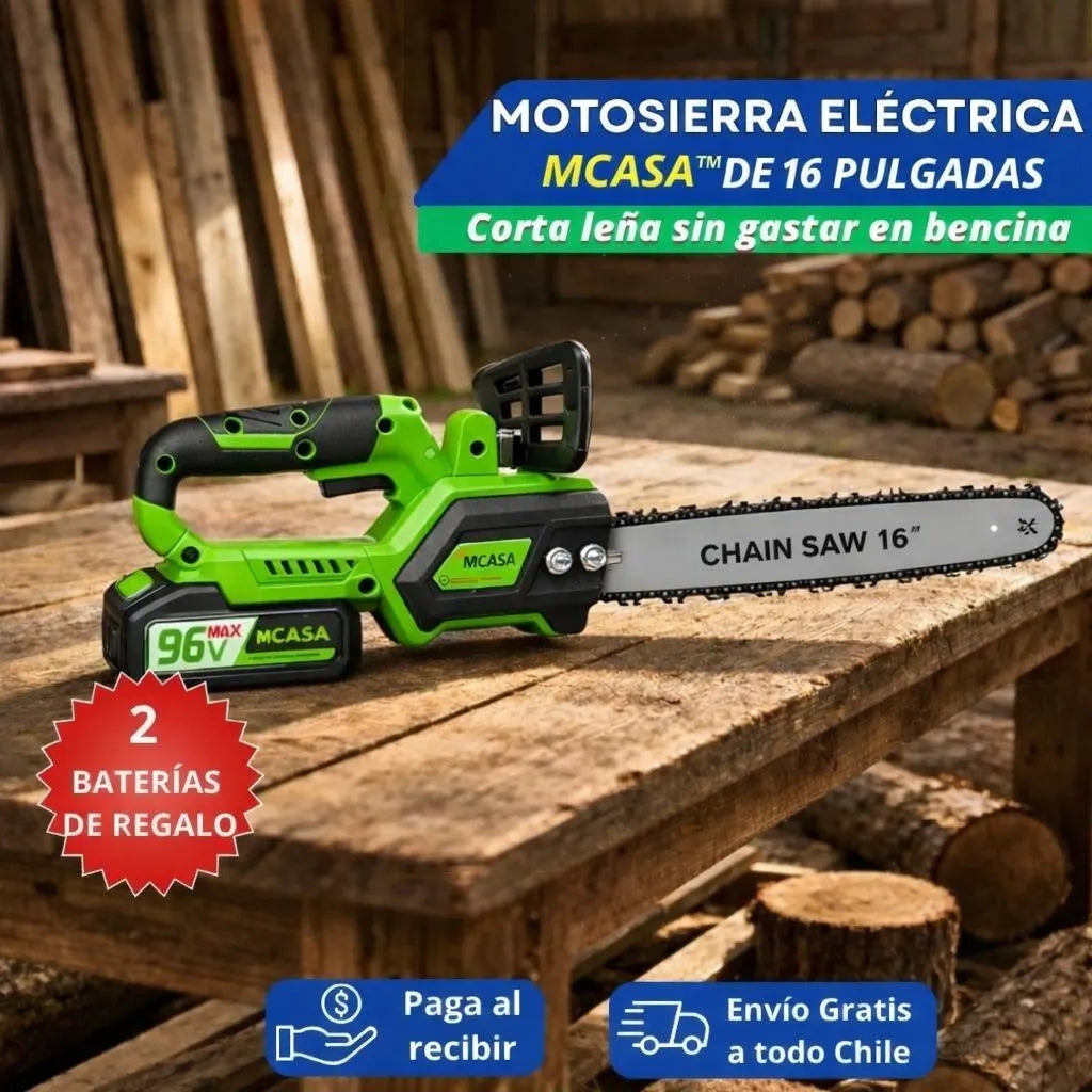 MCASA™ PowerCut 16- Corta leña fácil y sin bencina