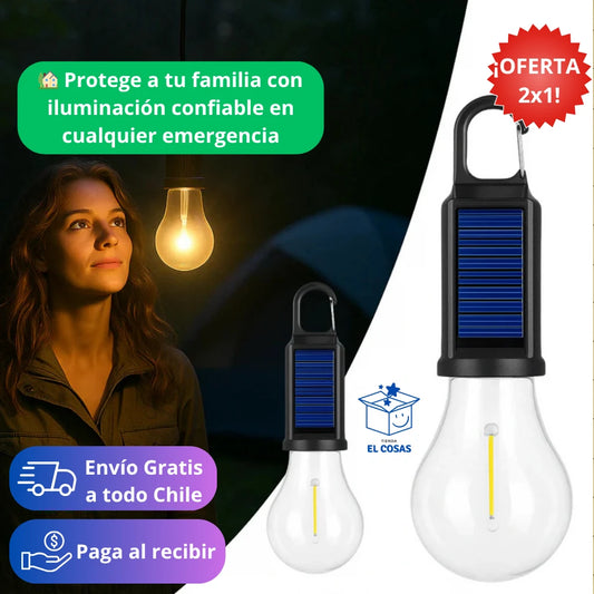 Ampolleta Solar – Iluminación de Emergencia – APROVECHA 2X1